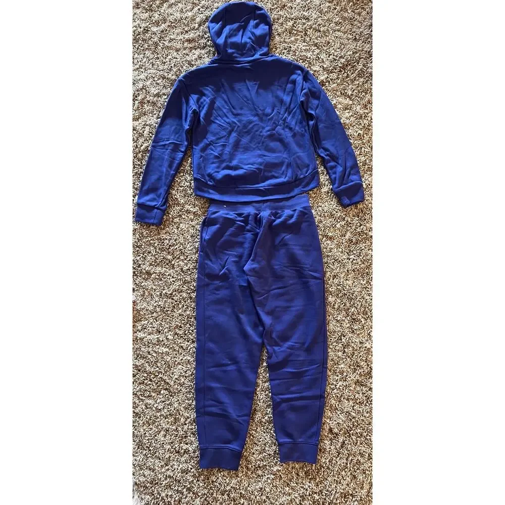 NWT❤️Nike Girls' Sportswear 2piece Club Fleece Pullover Hoodie andJogger Set szL
